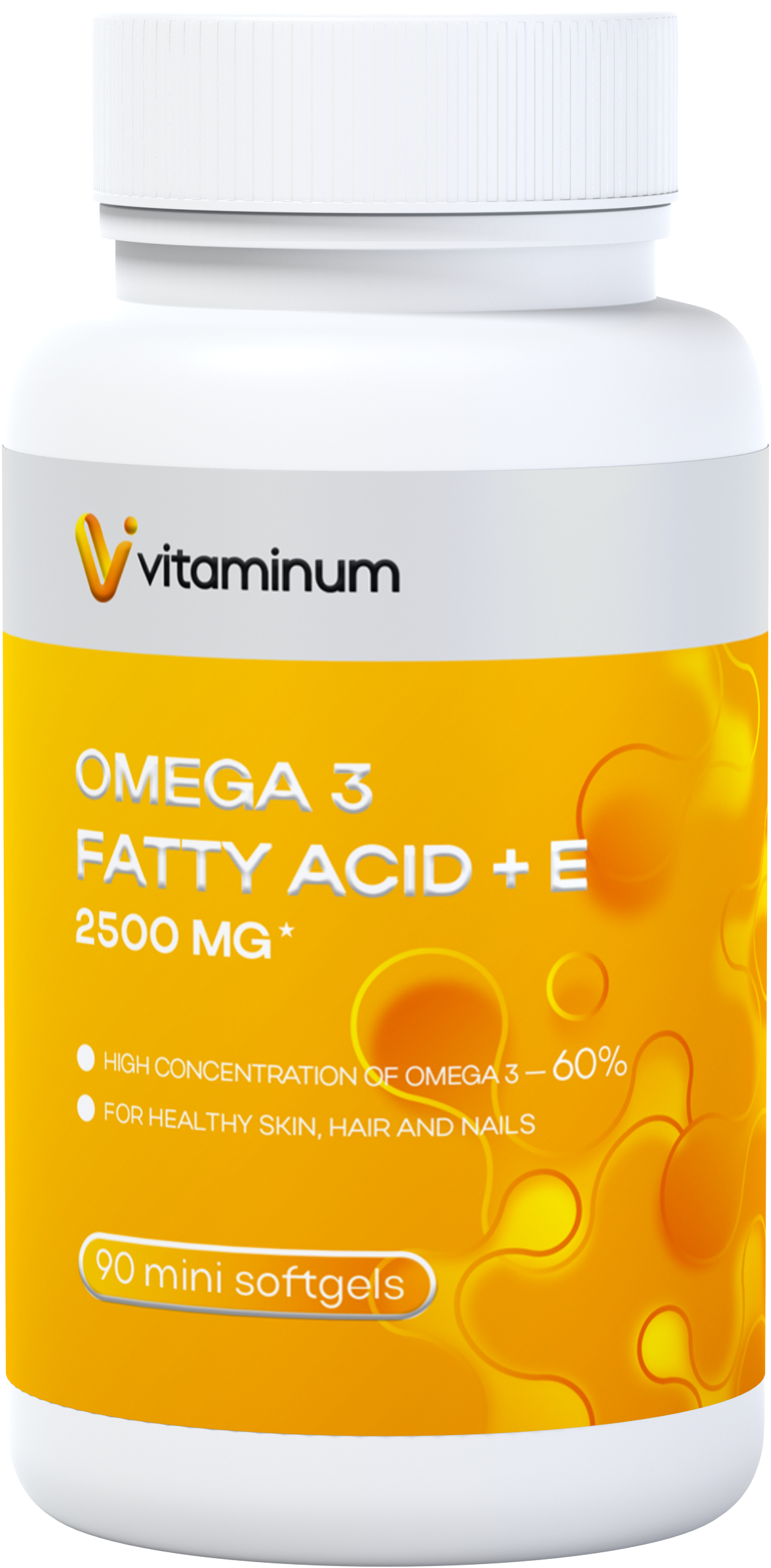  Vitaminum ОМЕГА 3 60% + витамин Е (2500 MG*) 90 капсул 700 мг   в Славгороде
